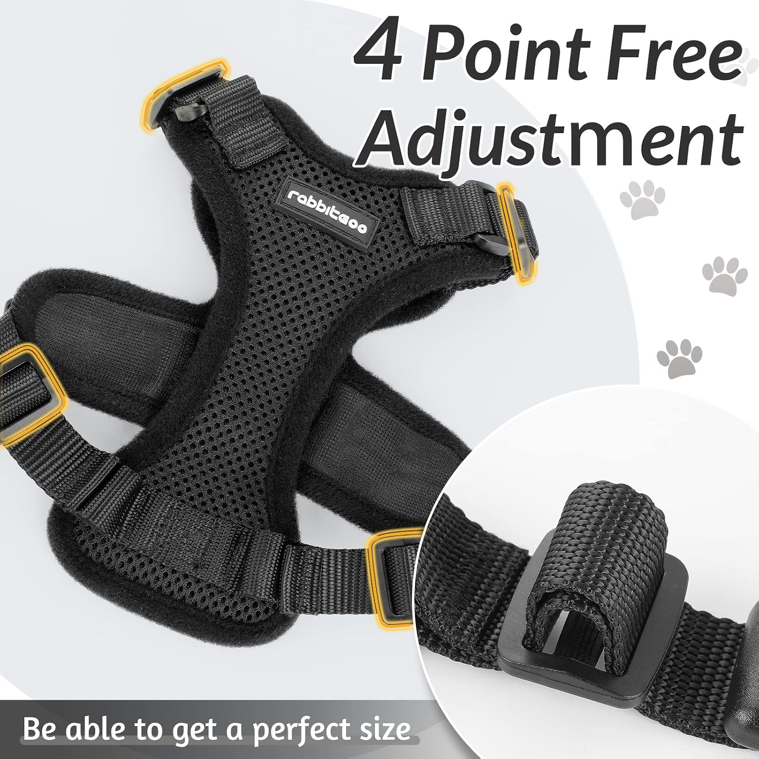 Cat Harness and Leash for Walking, Escape Proof Soft Adjustable Vest Harnesses - Image 5