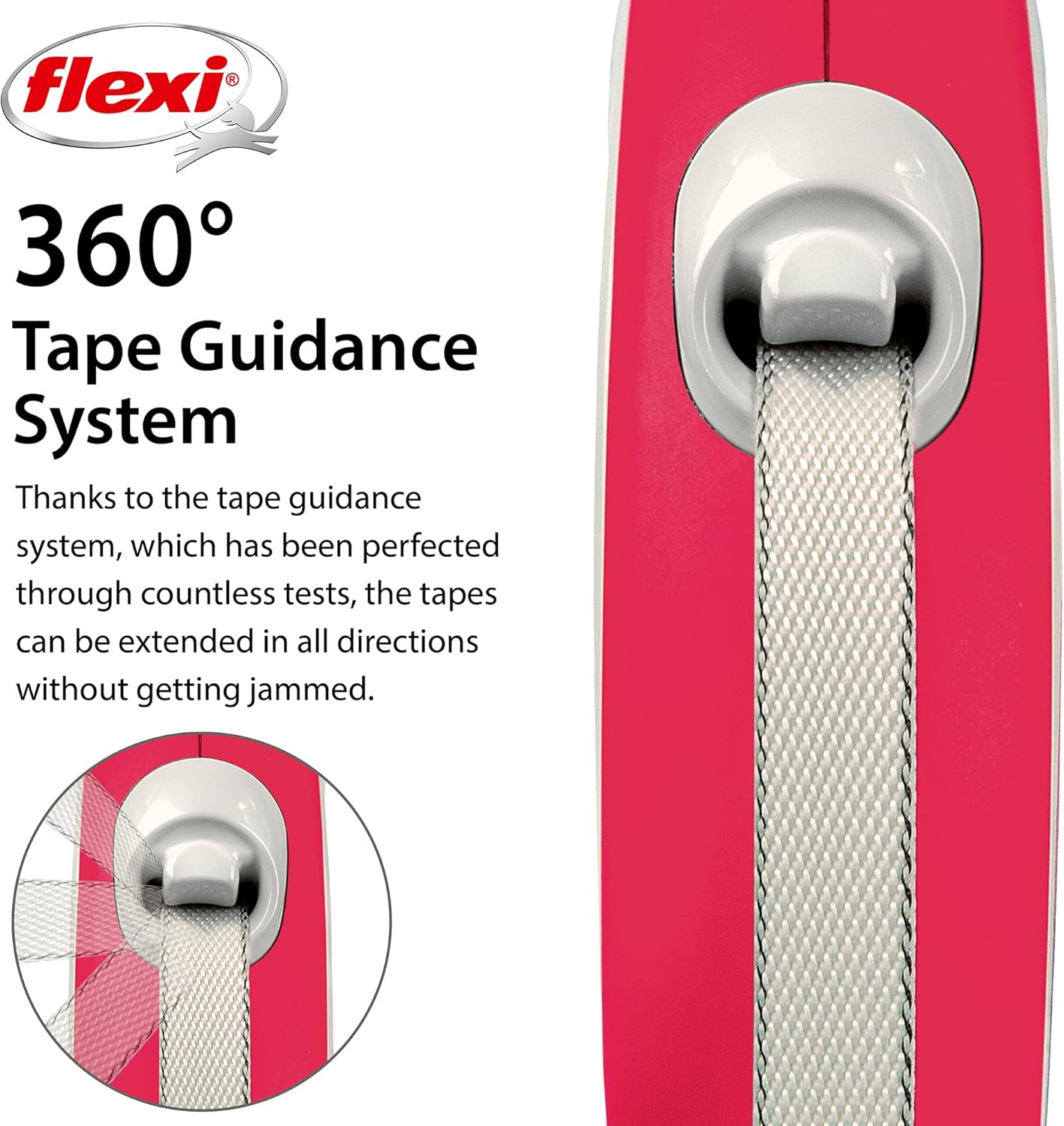 New Comfort Retractable Lead Tape Small Red 5m - Image 3