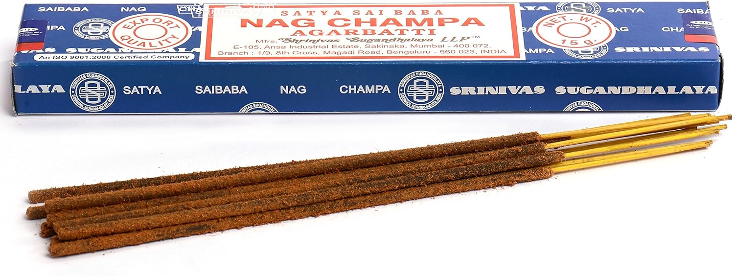 Satya Sai Baba Nag Champa Incense Sticks 15g 2 Packs - Image 5