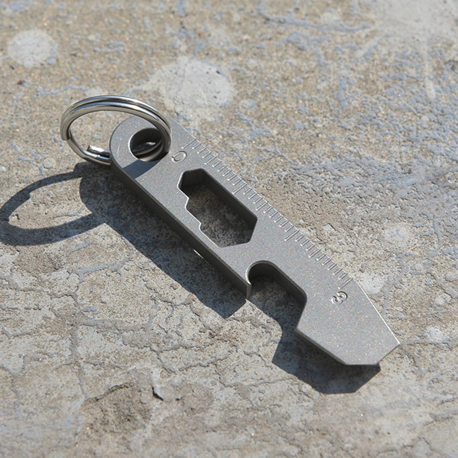 EDC Pocket Pry Bar Keychain Multi Tool, Titanium Pry Bar, Small EDC Pry - Image 8