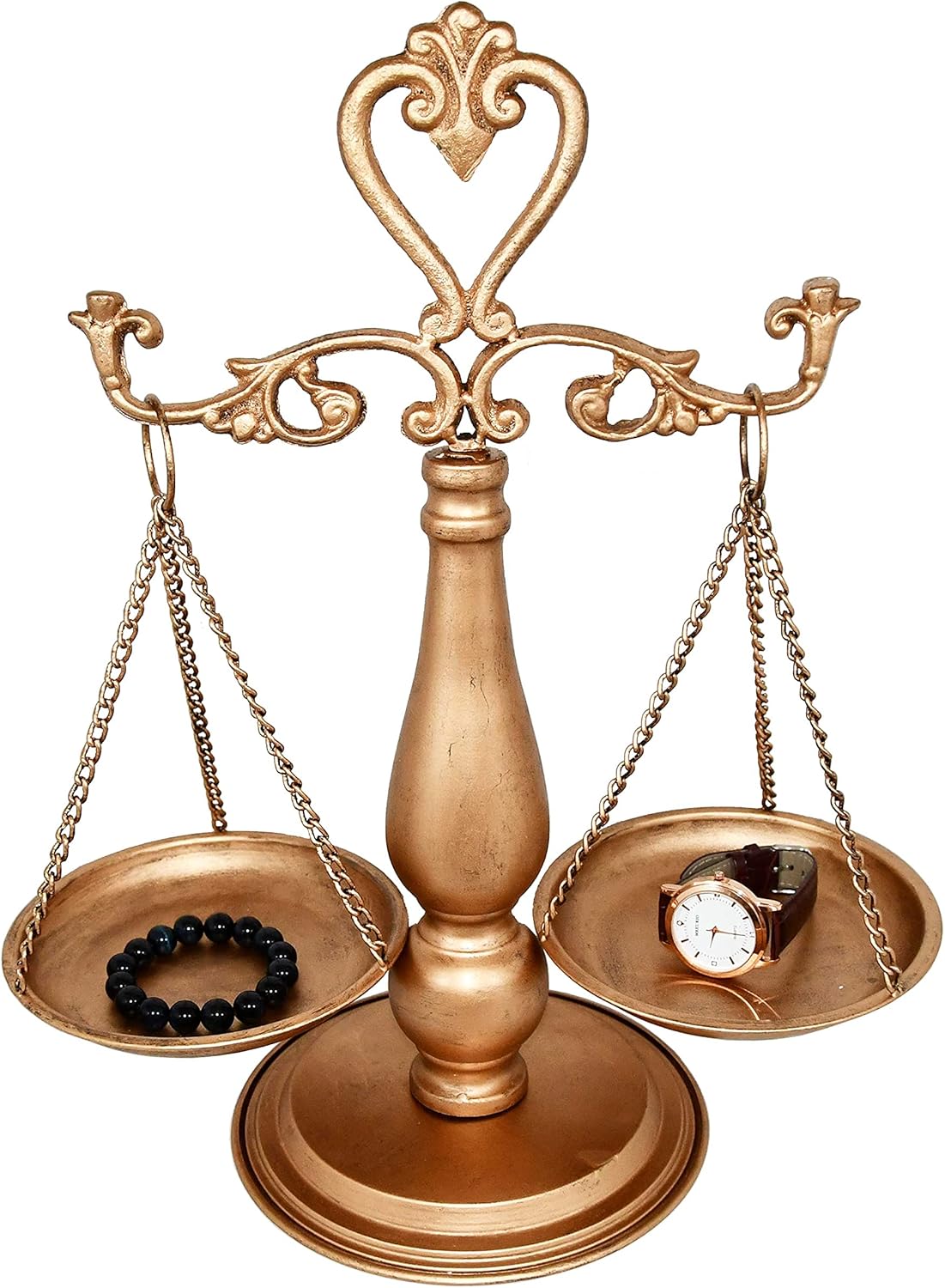 Vintage Metal Lawyer Scale of Justice Libra, Decorative Jewelry Storage, Antique - Image 4