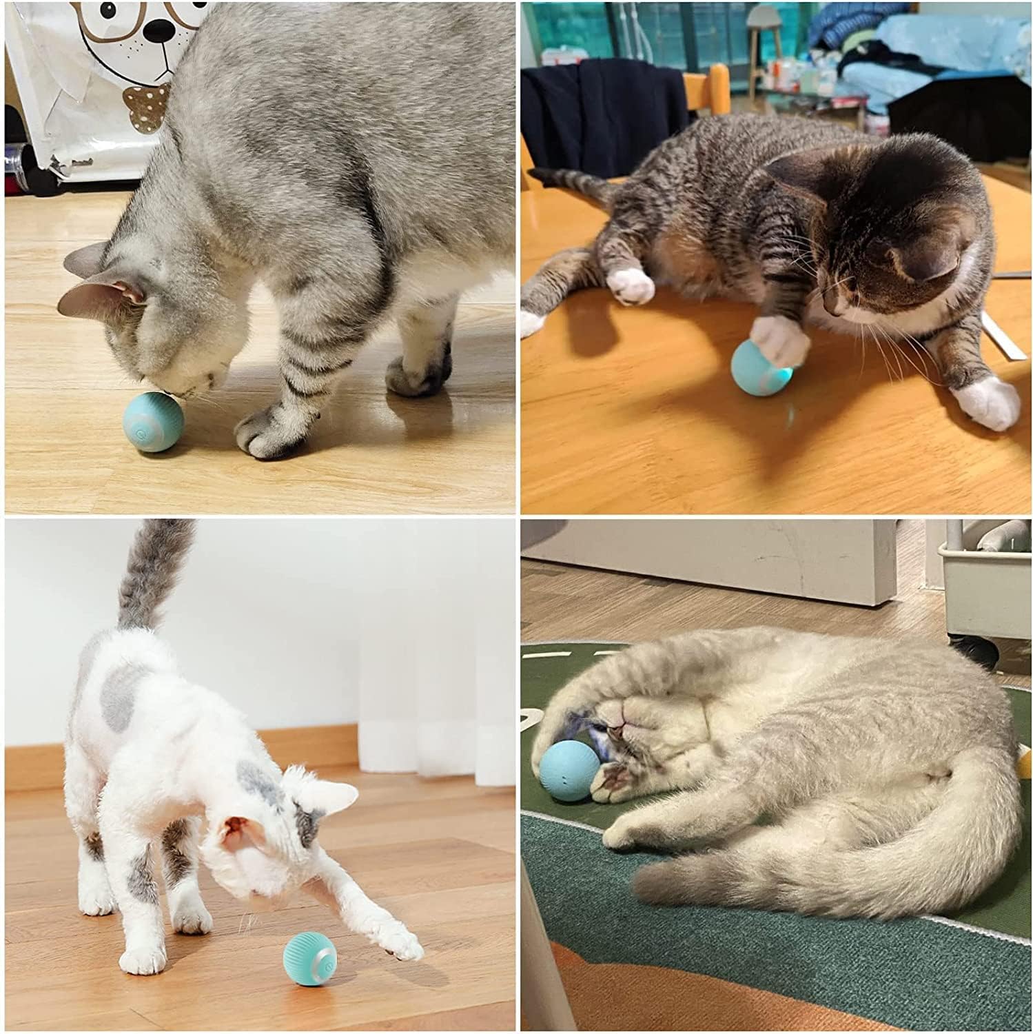 Interactive Cat Ball Toy, Intelligent Indoor Automatic Moving Ball Puzzle Dispel - Image 7