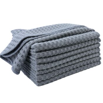 Ultra Premium Microfibre Kitchen Dish Cloth Waffle Weave, 8 Pack (30x30 cm)