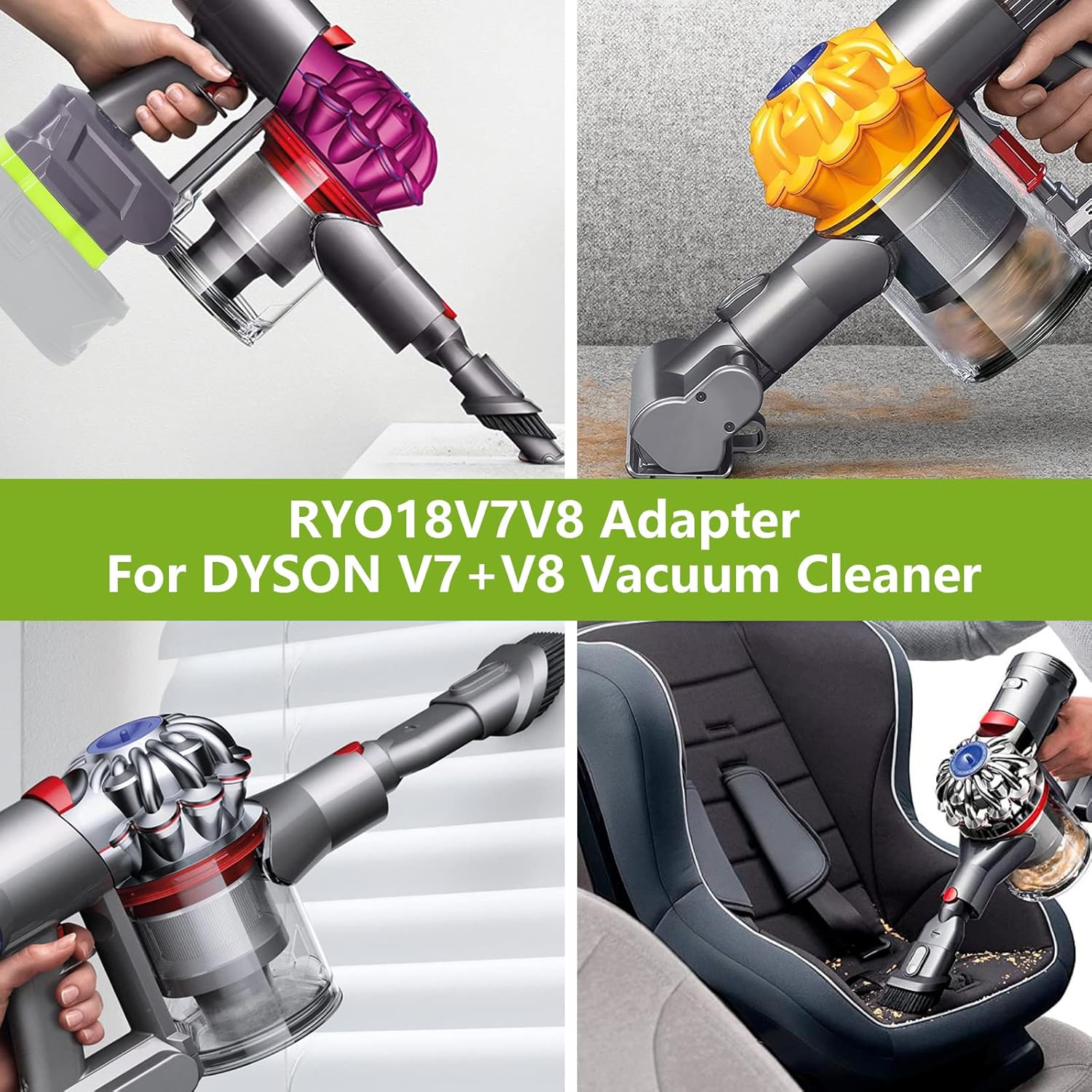 V7/V8 Battery Adapter, for Ryobi 18V ONE+ Battery Work for Dyson V7+V8 Series - Image 7
