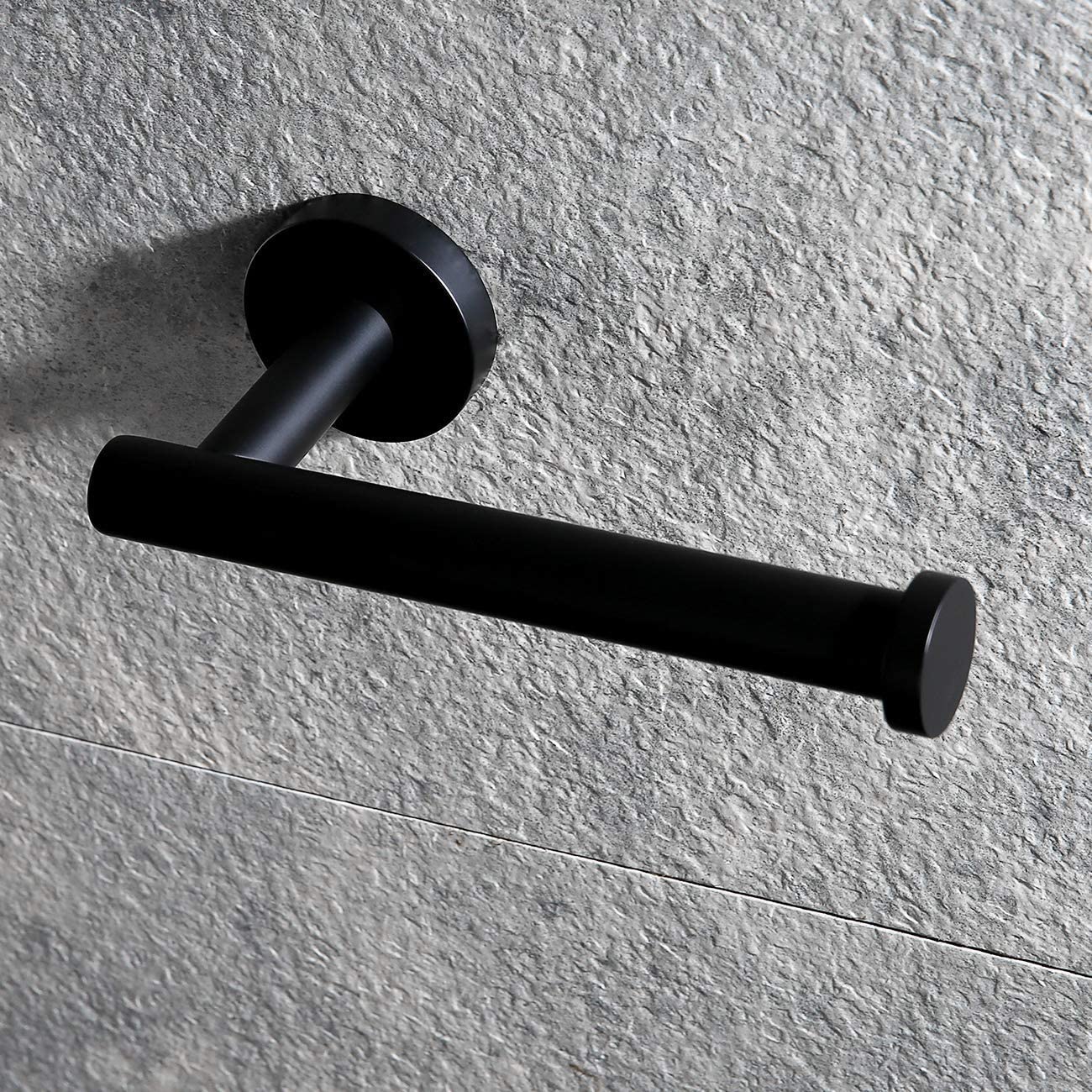Black Toilet Paper Holder - 304 Stainless Steel Wall Mount Toilet Roll Holder - Image 2