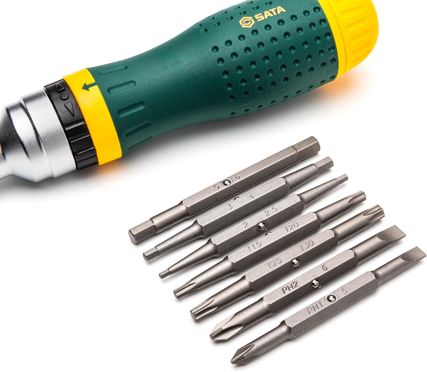 19-in-1 Multipurpose Ratcheting Screwdriver Set with 8 Double-Sided Bits - Image 4