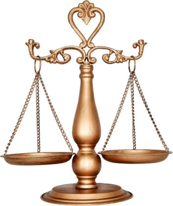 Vintage Metal Lawyer Scale of Justice Libra, Decorative Jewelry Storage, Antique