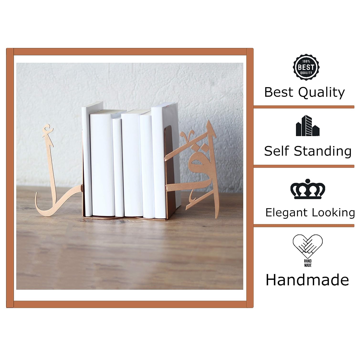 Arabic Metal Bookend | Home Decor or Islamic Decor for Table or Shelves - Image 2