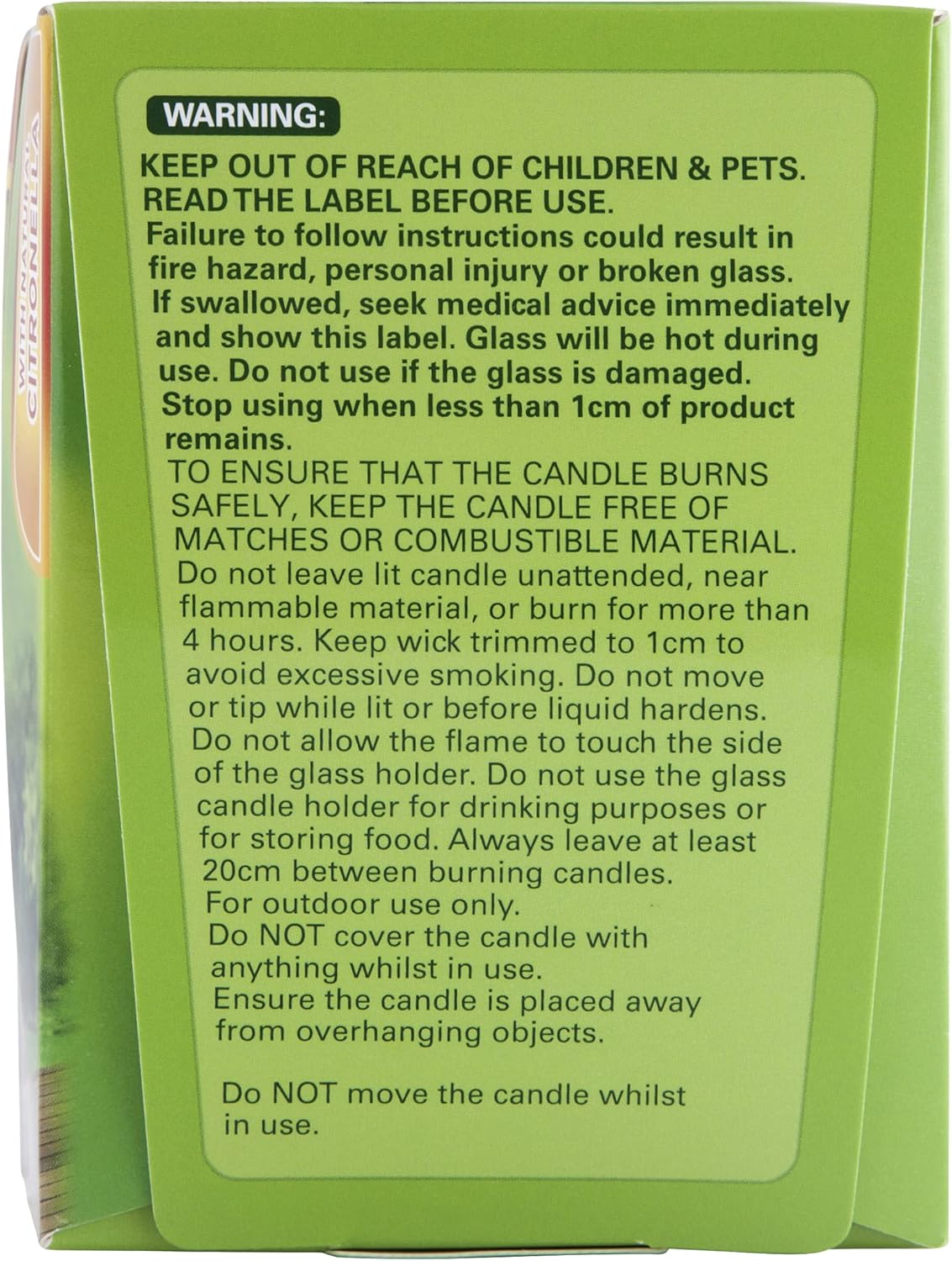 Citronella Candle, 150g - Image 3