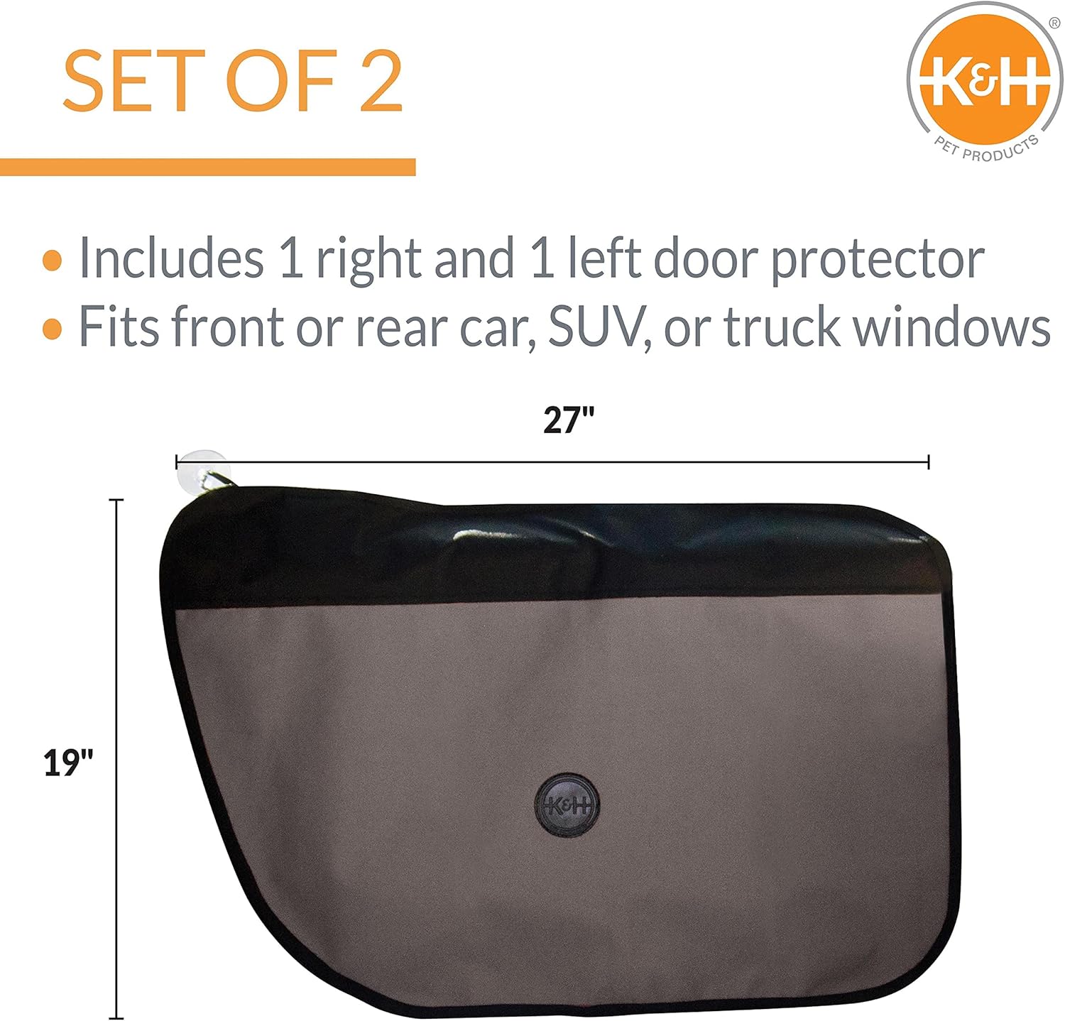 Vehicle Door Protector Gray, 2 Packs Interior Car Door Protector - Image 2