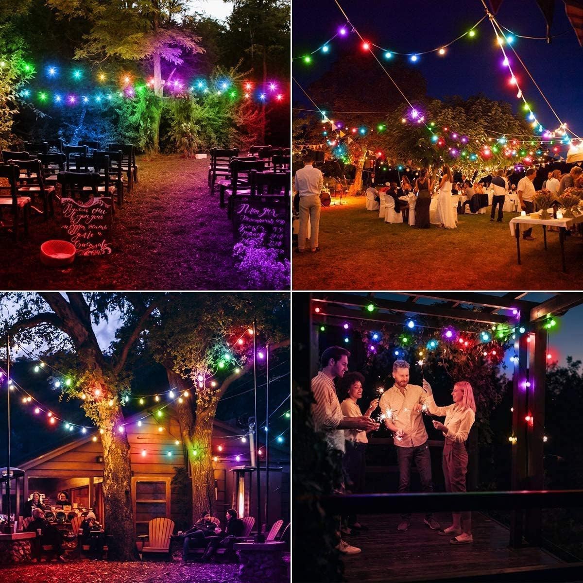 Solar String Lights Outdoor Waterproof,8 Mode 7M/24Ft 50 LED Crystal Ball - Image 2