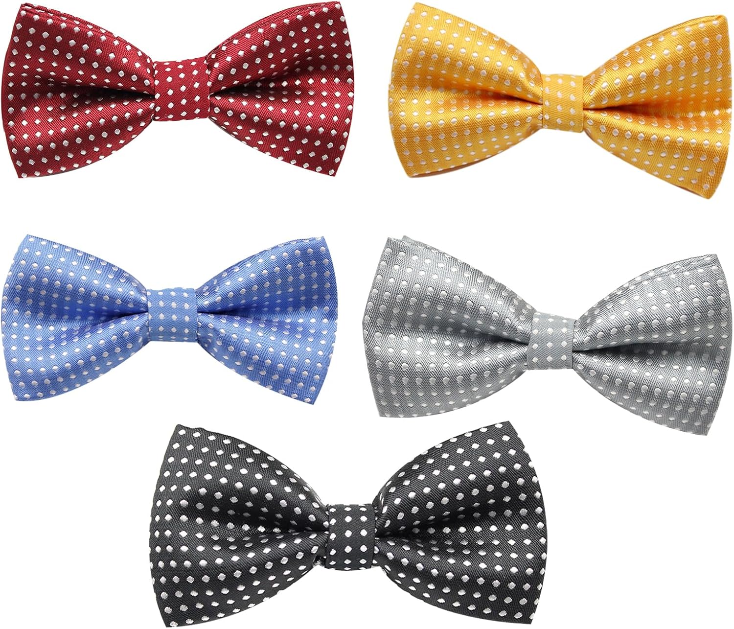 5PCS Dogs Collar Bow Ties Adjustable Pets Dog Cat Neck Tie Formal Pet Necktie - Image 5