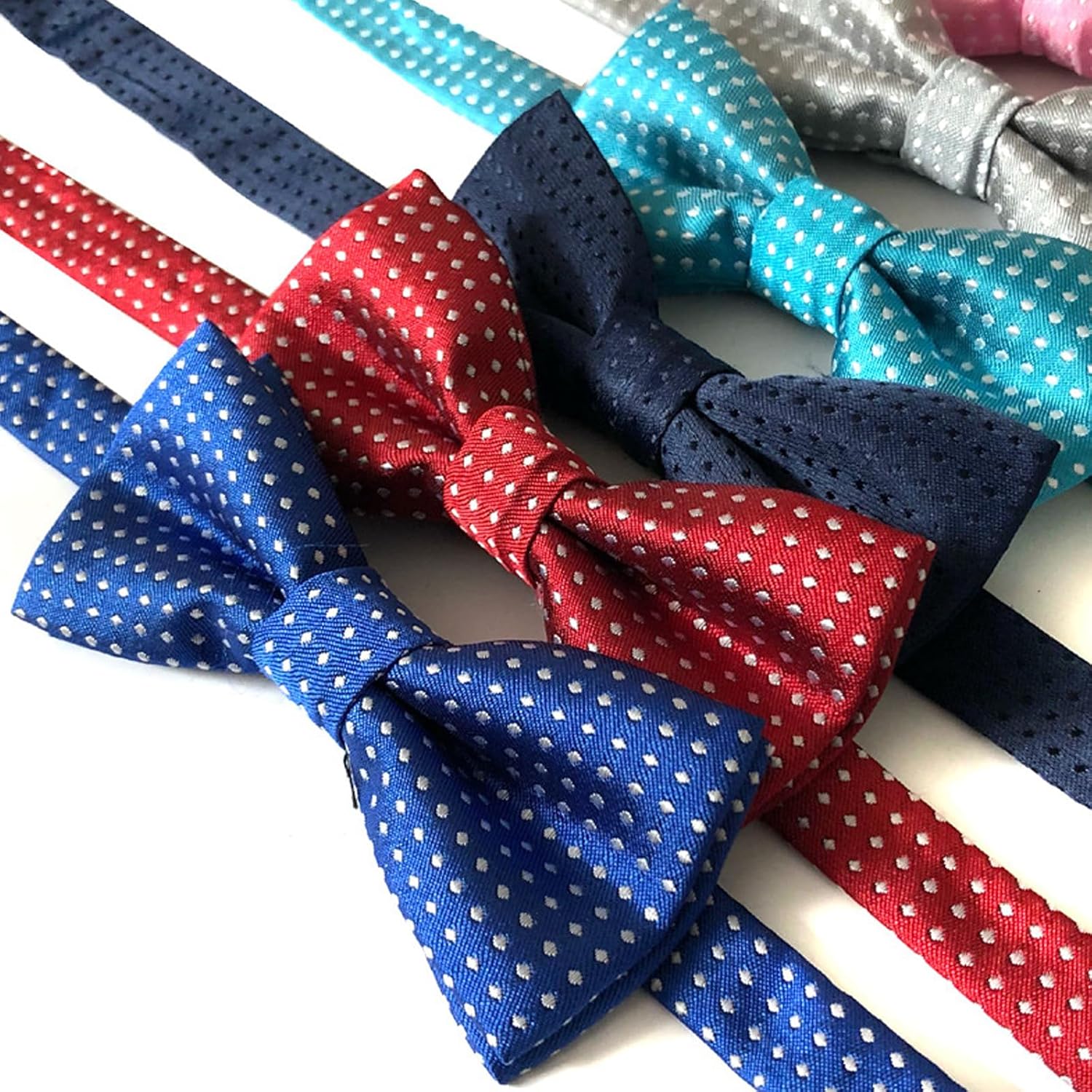 5PCS Dogs Collar Bow Ties Adjustable Pets Dog Cat Neck Tie Formal Pet Necktie - Image 4