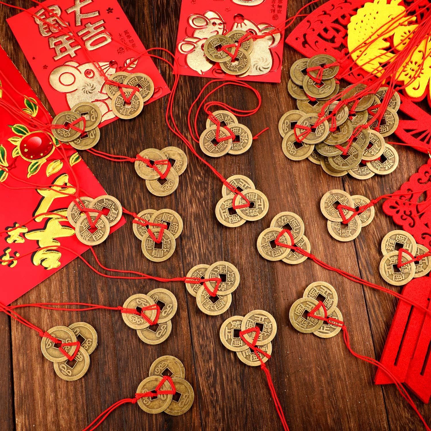 Chinese Fortune Coins Feng Shui Coins I-Ching Coins Traditional Coins (30pcs) - Image 2