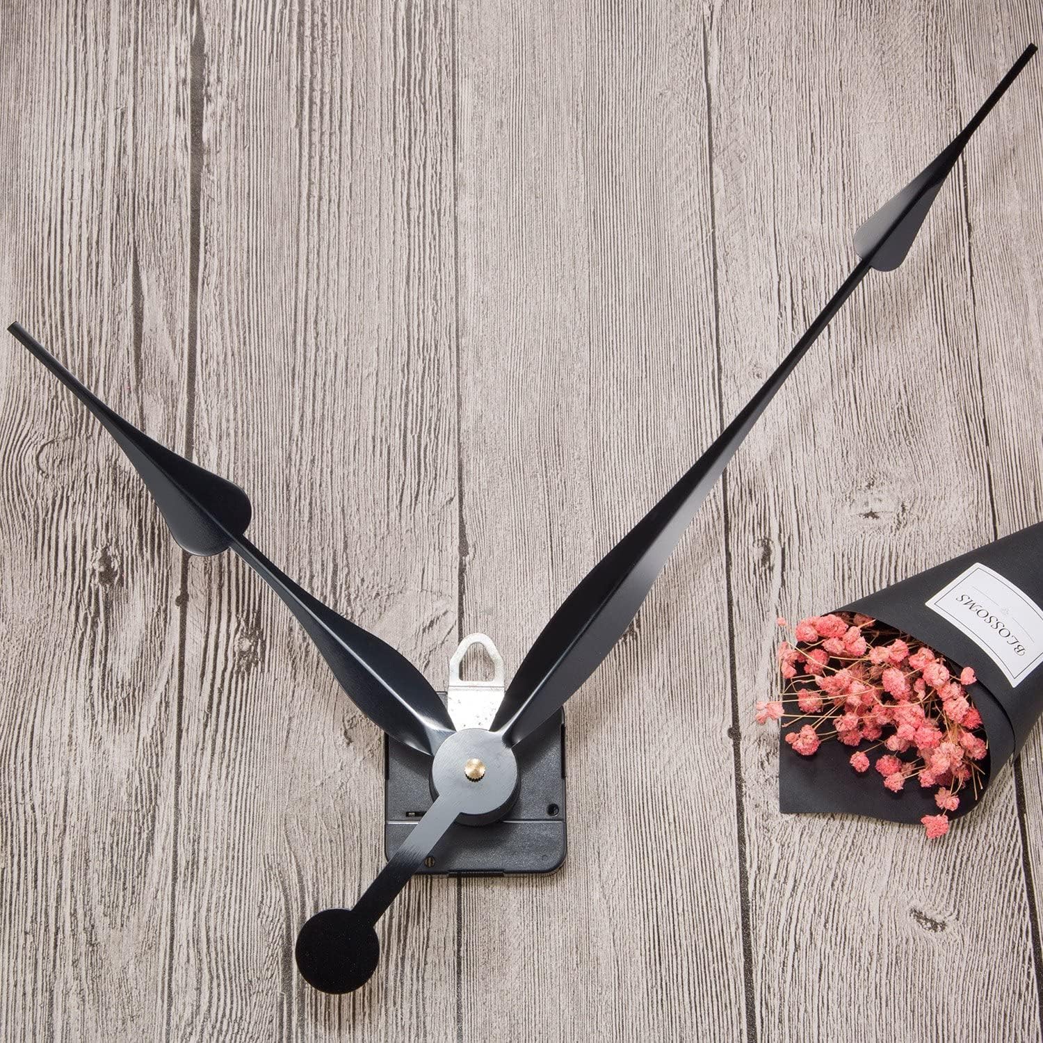 High Torque Long Shaft Clock Movement Mechanism with 12 Inch Long Spade Hands - Image 4