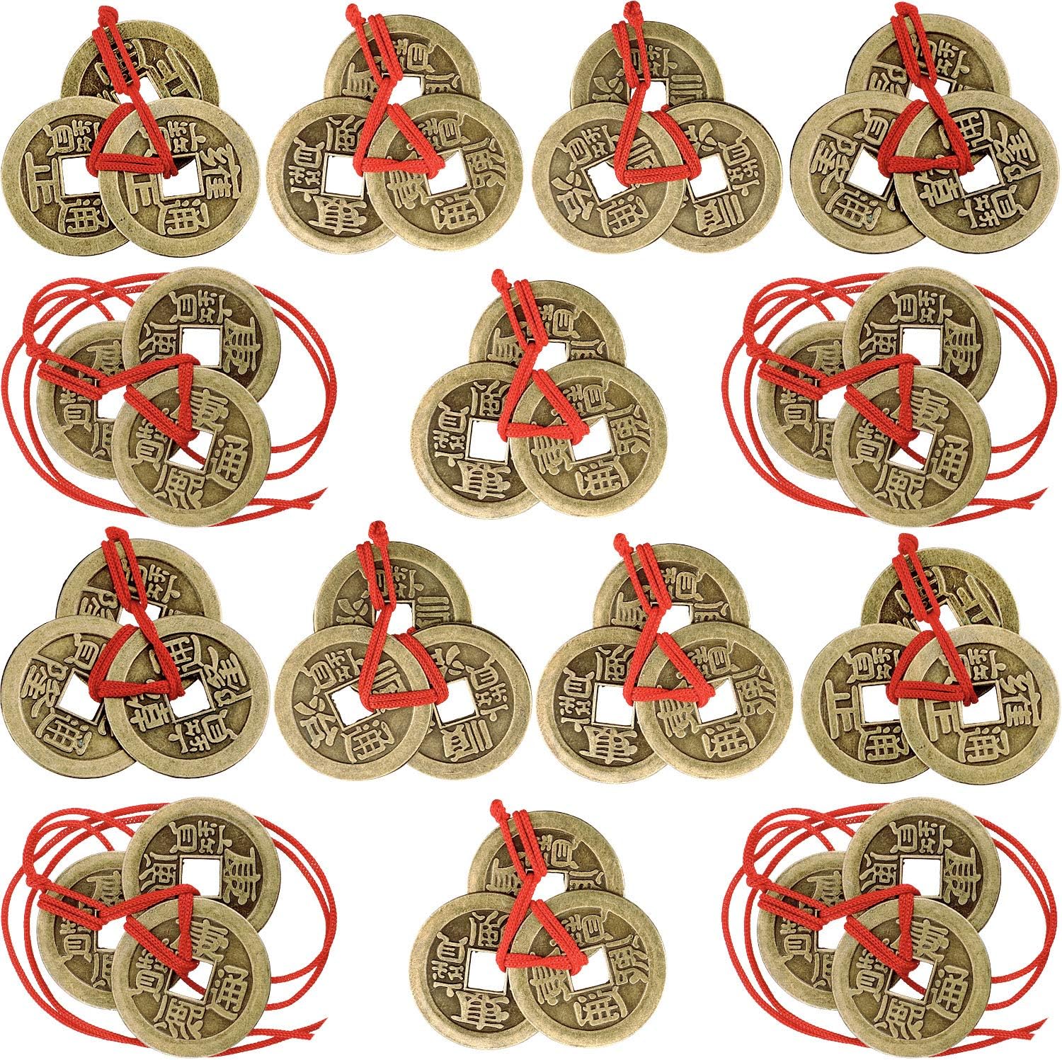 Chinese Fortune Coins Feng Shui Coins I-Ching Coins Traditional Coins (30pcs)