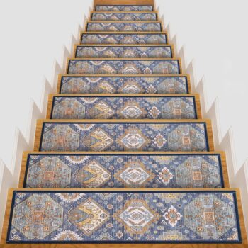 Non-Slip Washable Stair Treads，8" x 30" x 0.3", Soft and Comfortable Stair