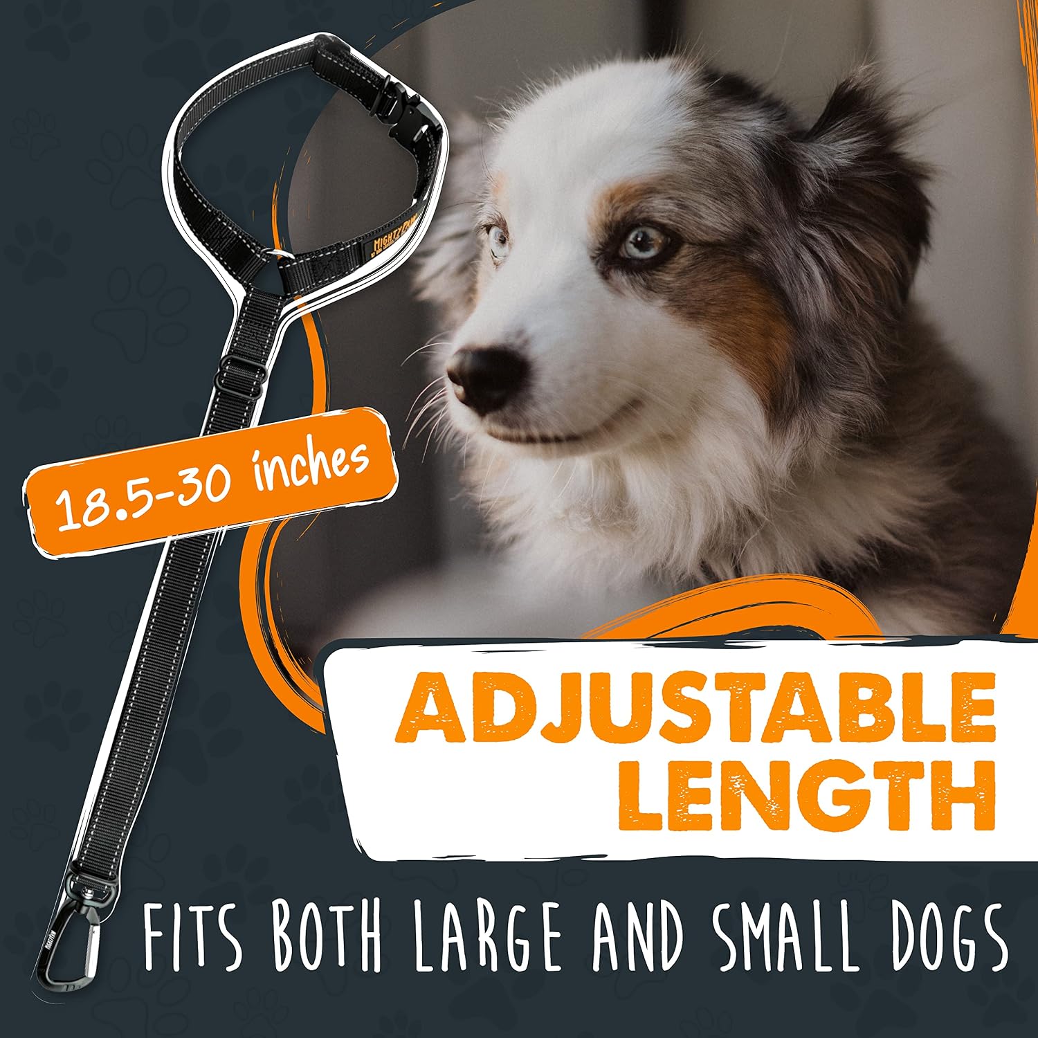 Dog Seat Belt | Headrest Dog Seatbelt Tether, Pet Seat Belt for Car, Dog Car - Image 2