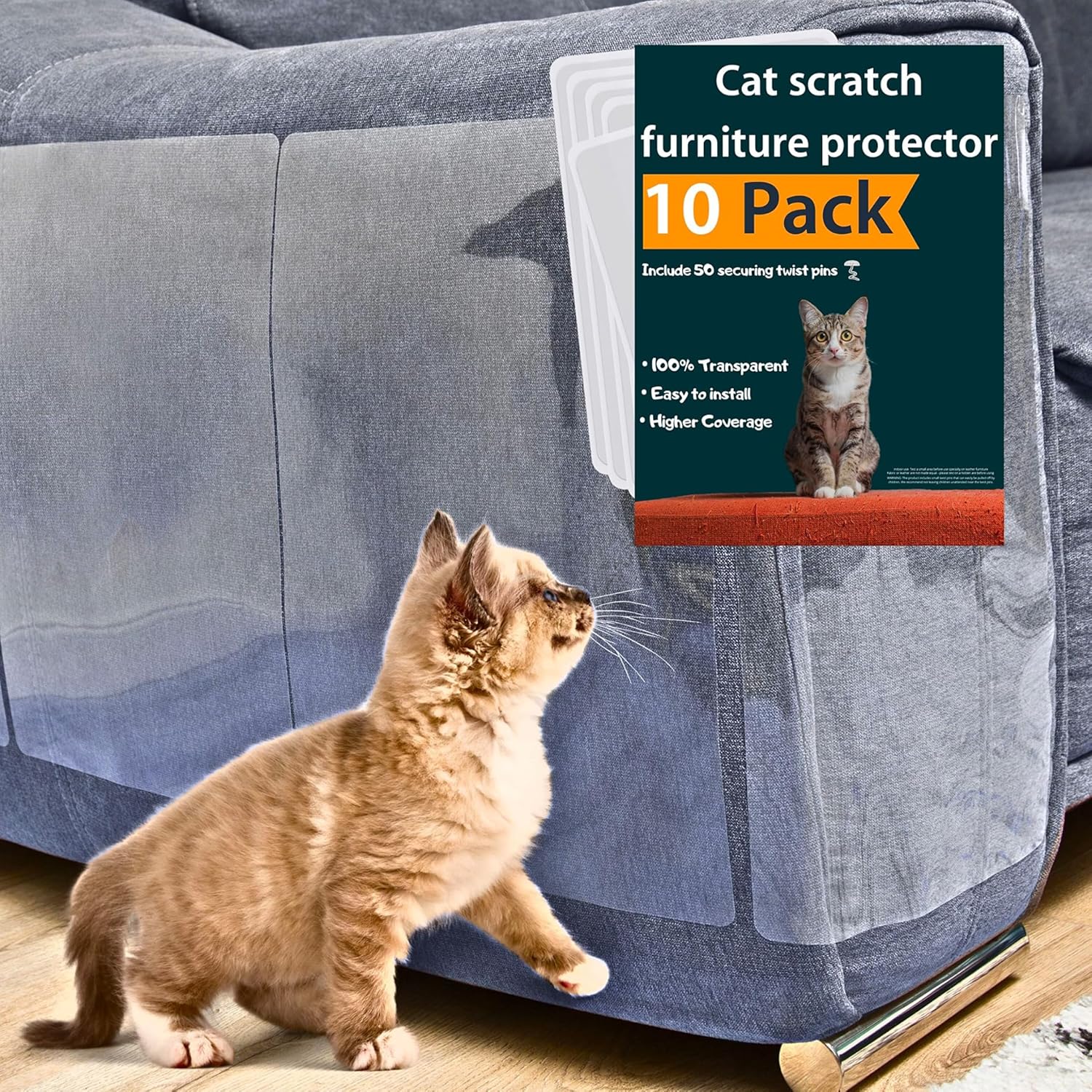 Furniture Protectors from Cats - 5 XL Pack - Cat Scratch Deterrent - Image 9
