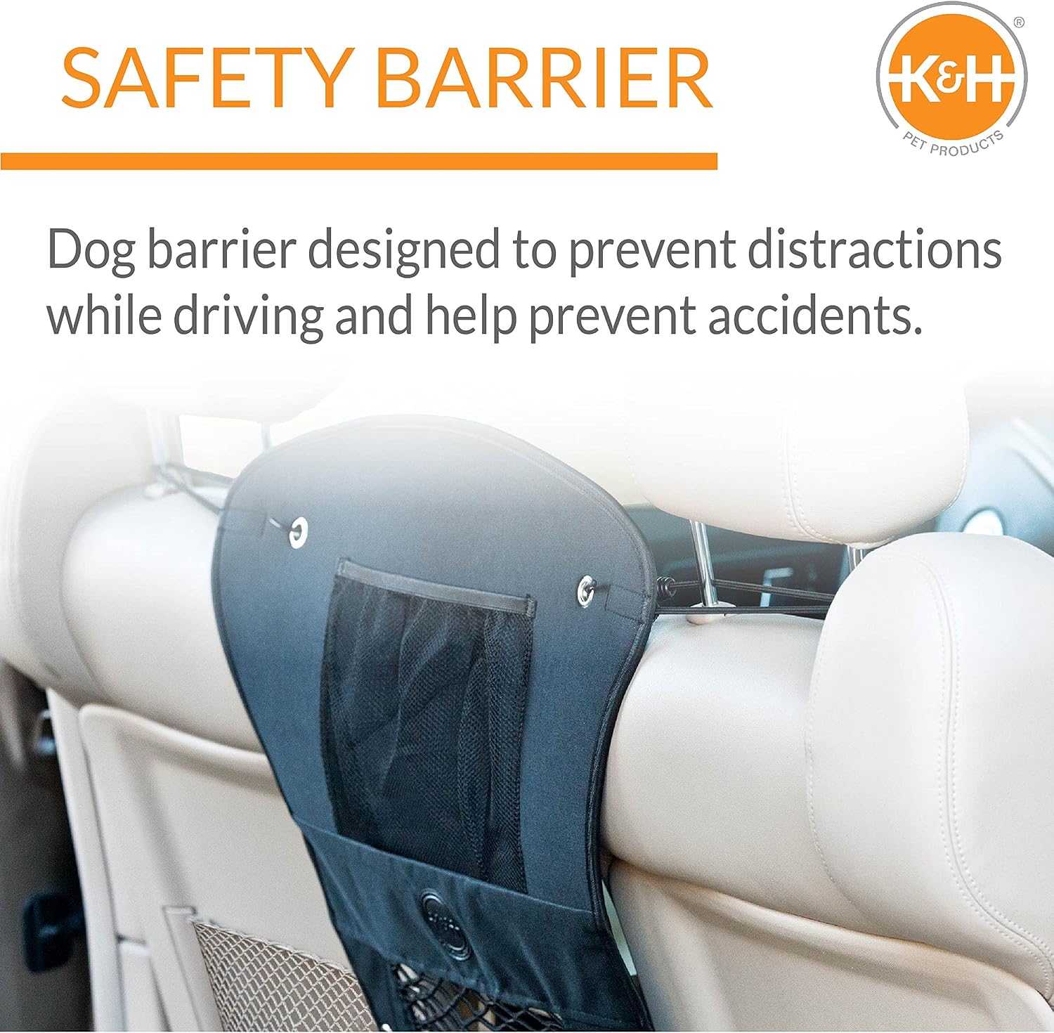 Travel Safety Barrier Black 23" x 24" Black Safety Barrier - Image 3