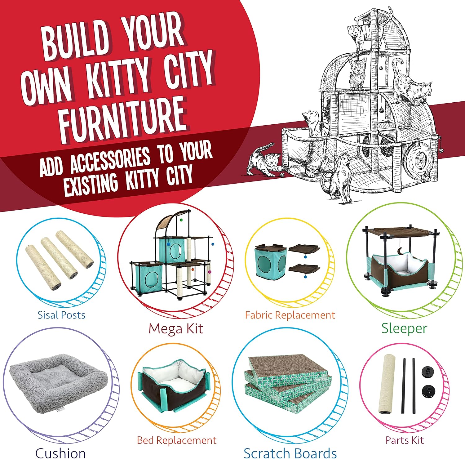 Claw Indoor and Outdoor Mega Kit Cat Furniture, Cat Sleeper, Outdoor - Image 2