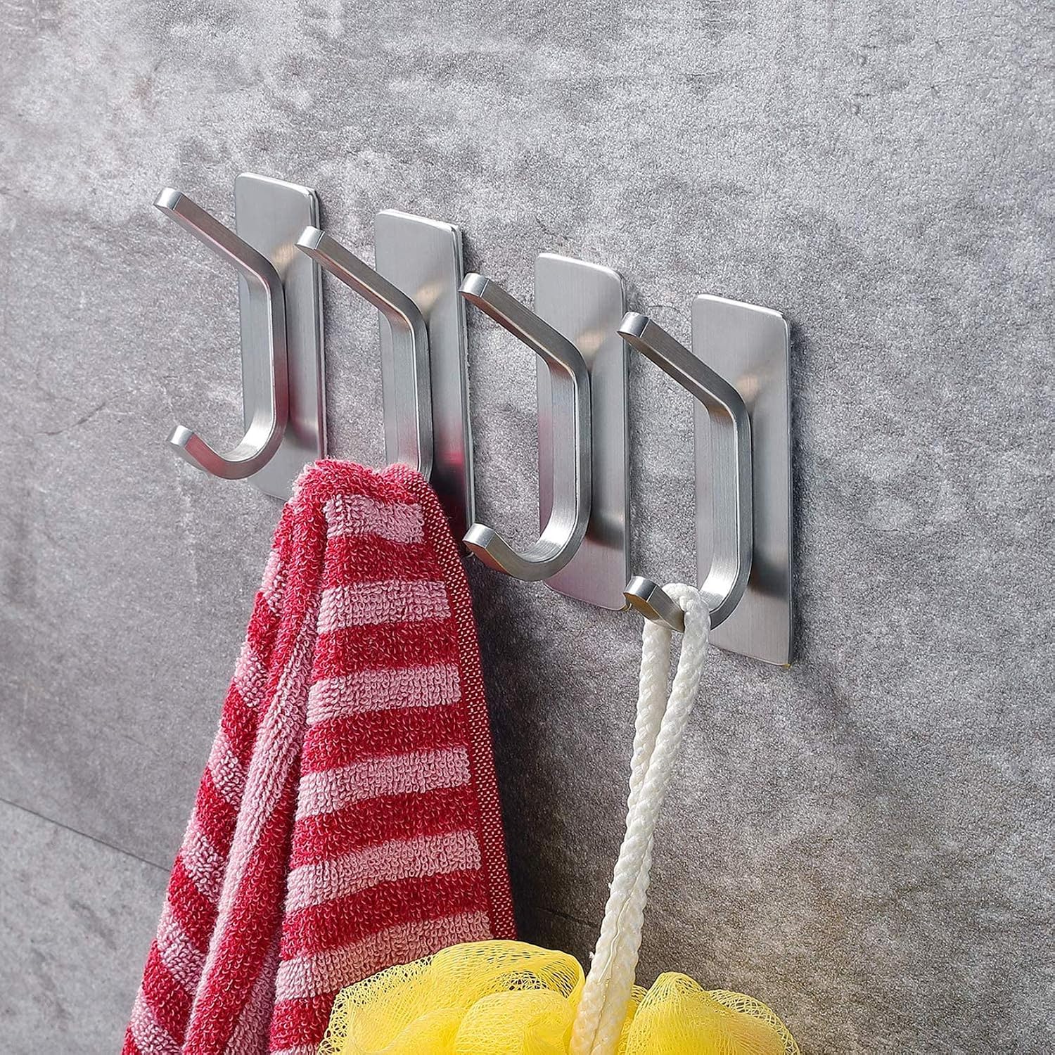 Towel Hook/Adhesive Hooks - Wall Hooks for Coat/Robe/Towels Stick - Image 2